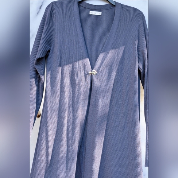 Nine West Hardware Long CardiganColor: Resolute Blue, Size: LARGE (EUC) - Picture 5 of 11